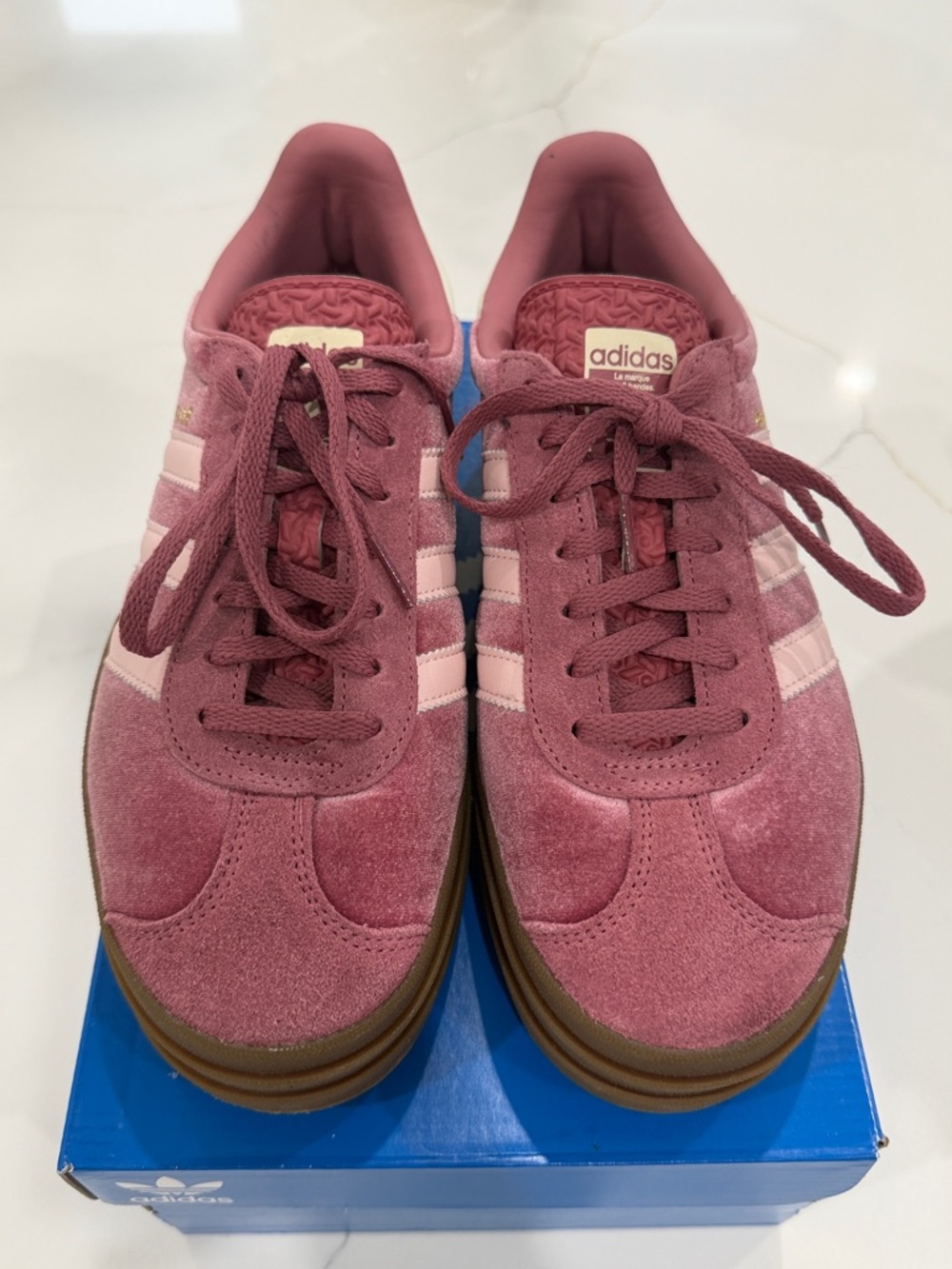 Adidas Gazelle Pink Suede Sneakers